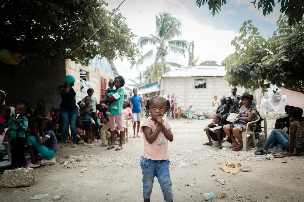Campamento de desplazados internos en la comuna de Léogâne, Haití. Foto Europa Press