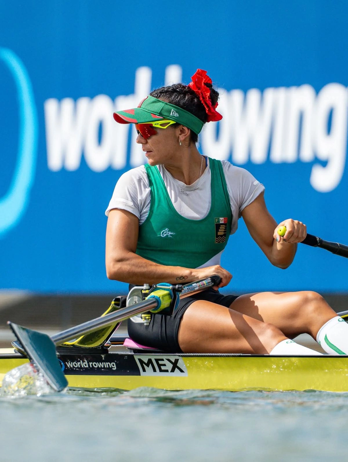 Kenia, olímpica en Río 2016, Tokio 2020 y París 2024, cronometró 07:32.23 minutos, para completar el podio junto con Sechser y la china Dandan Pan, quien se llevó la plata.