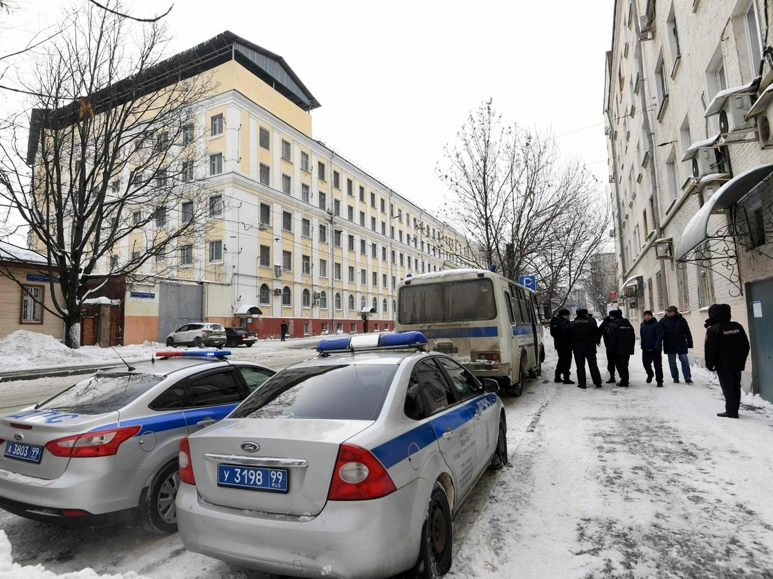 El centro de detención en Moscú, donde se encuentra retenido el líder opositor Alexéi Navalny, el 19 de enero de 2021. Foto Afp 
