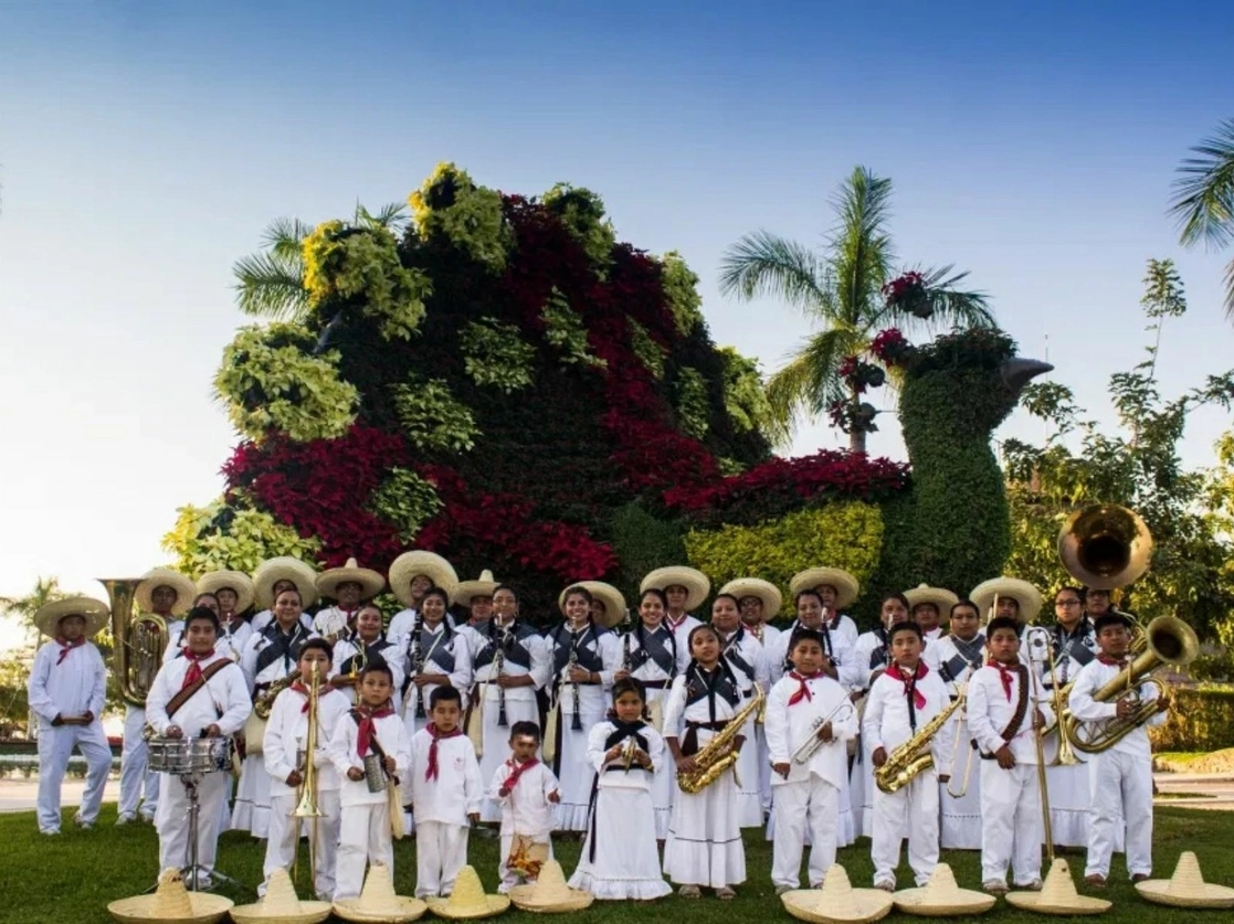 El concierto es una de las actividades de Contigo en la Distancia: Festival de Fin de Año, organizado por la Secretaría de Cultura federal. Foto cortesía Banda Tlayacapan