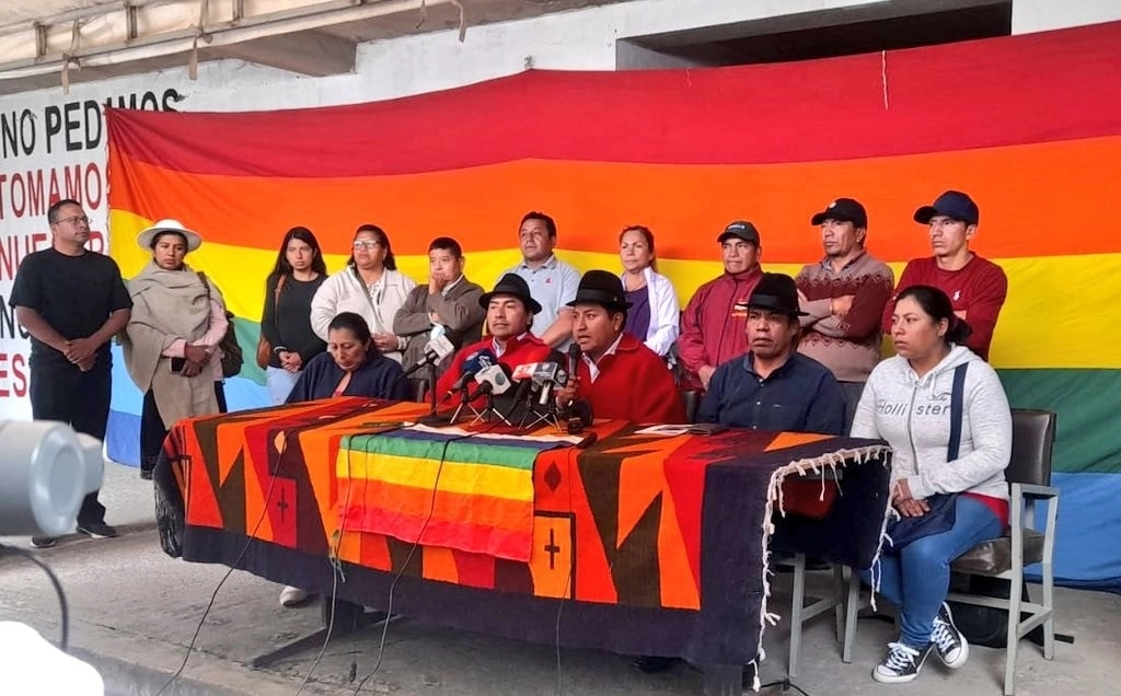 La Confederación de Nacionalidades Indígenas del Ecuador (Conaie) ha anunciado este miércoles el rechazo al plan militar propuesto por el Gobierno de Ecuador para proteger proyectos mineros. Foto Europa Press
