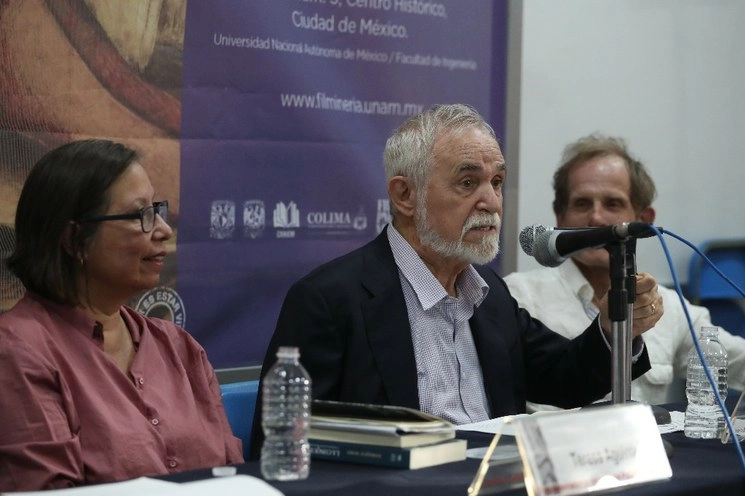 En la presentación comentaron también dichos estudios, los especialistas Teresa Aguirre y Enrique Rajchenberg Foto Yazmín Ortega Cortes