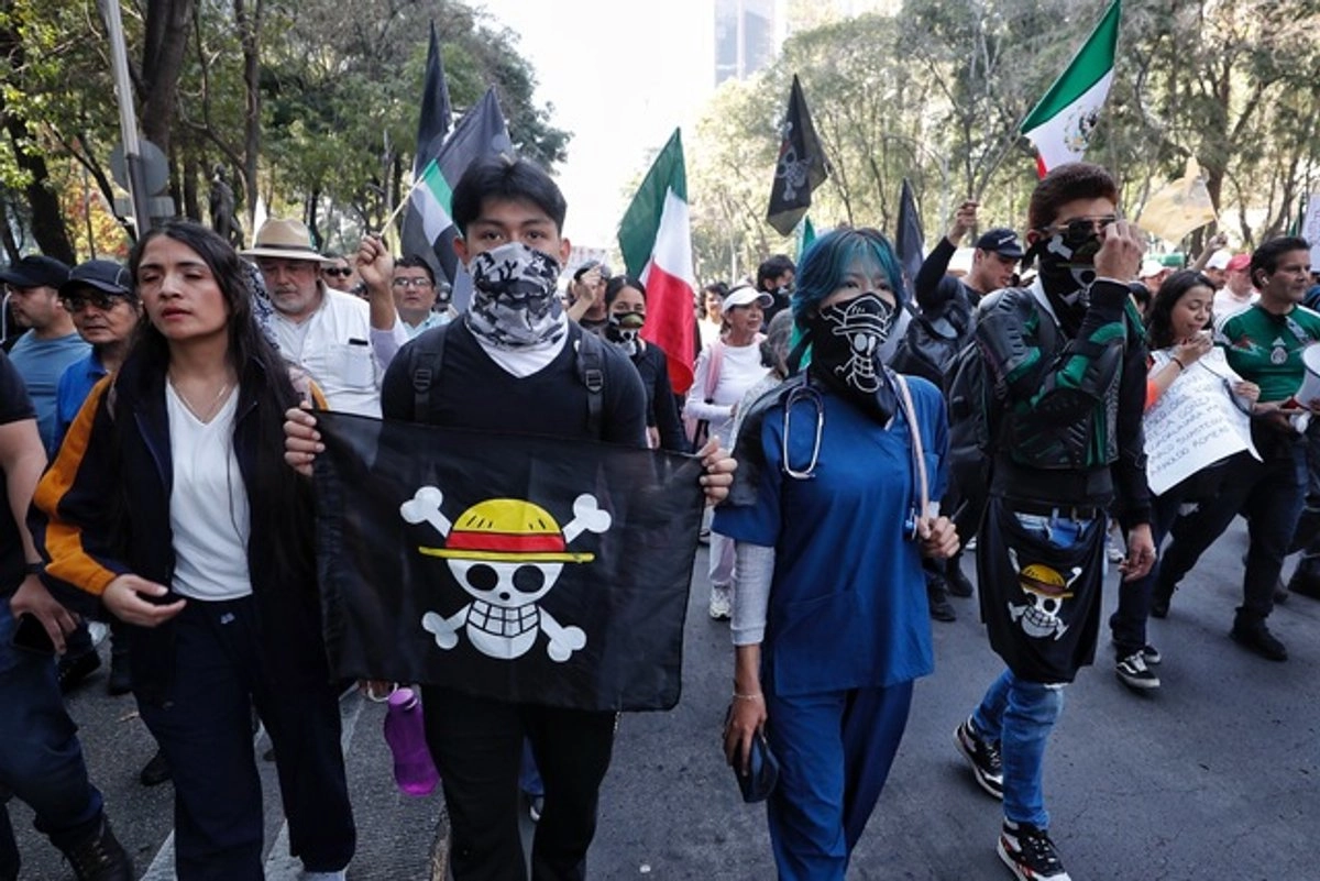 La marcha convocada fue la de los miembros de la generación Z, que en términos de asistencia no significó mucho. Foto 