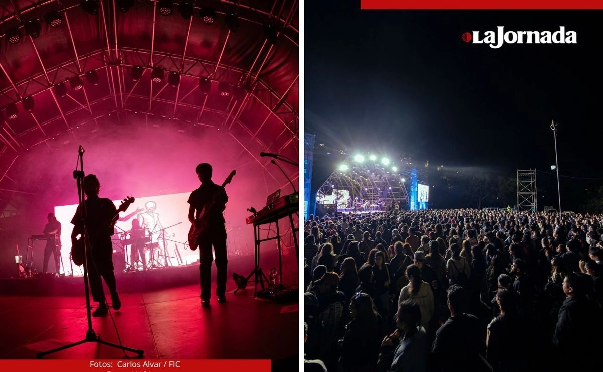 La banda tocó con su estilo algunos cóvers y temas clásicos de sus álbumes. Fotos 
