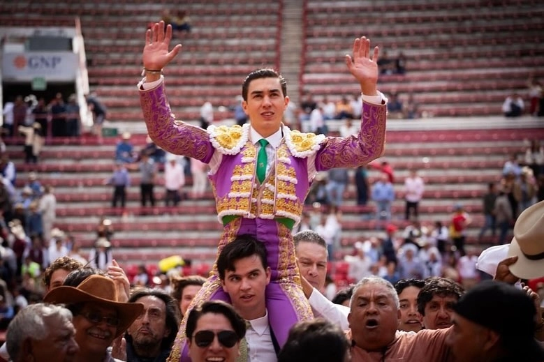 Bruno Aloi en la Plaza de Toros México. Foto tomada de Instagram del torero