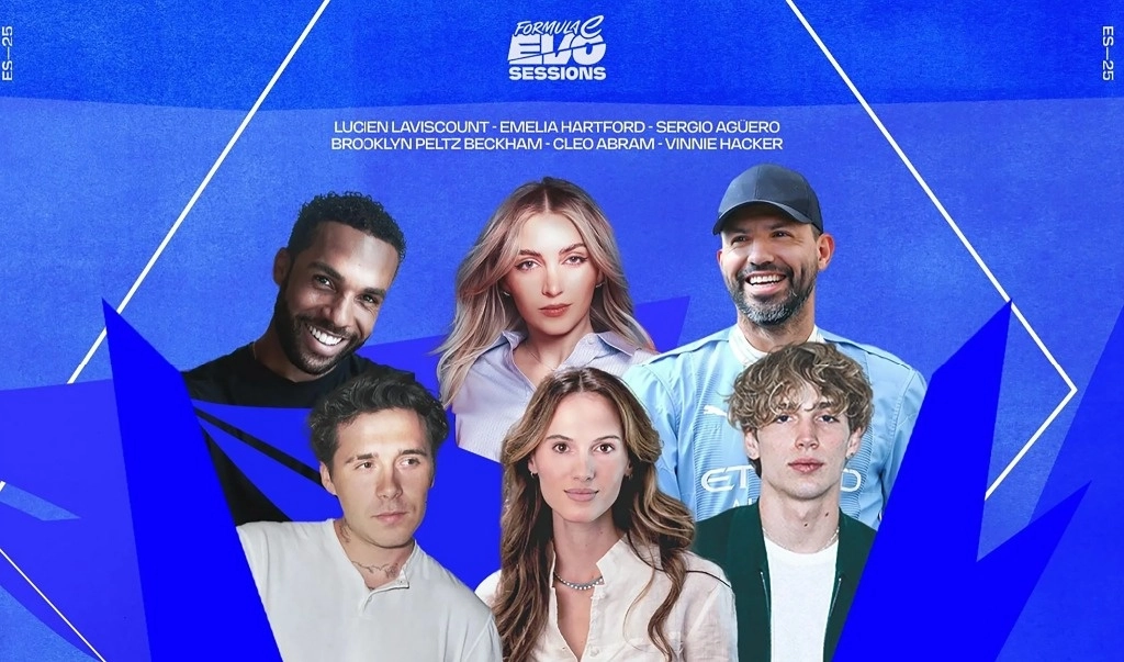 Con Evo Sessions, la Fórmula E buscará atraer a los seguidores de las celebridades participantes para adoptar nuevos fanáticos del campeonato. Foto cortesía Fórmula E