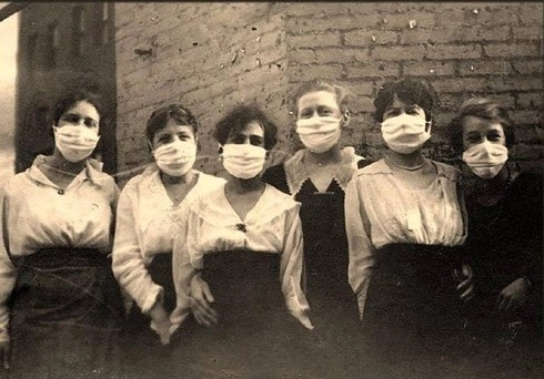 Escena durante la Gripe Española en 1918