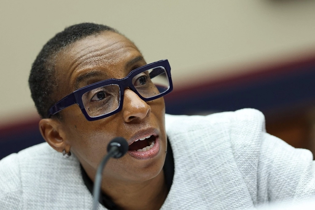 Claudine Gay renunció esta semana al cargo de presidenta de la Universidad de Harvard, por acusaciones de tolerar el "antisemitismo" del alumnado que pide parar la guerra en Gaza. Foto Ap



