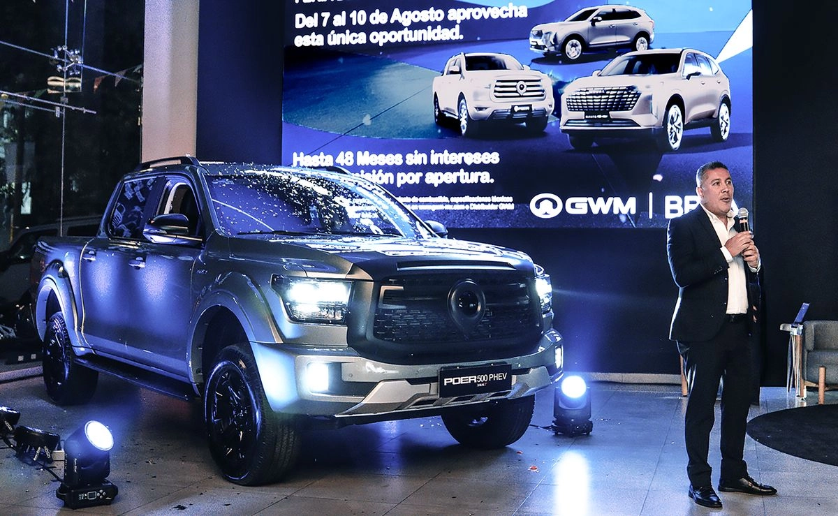 GWM ya inició la comercialización de su pickup híbrida Poer 500 PHEV Hi4-T, con la que planea competir en uno de los segmentos de mayor crecimiento por la incorporación al mercado de la electrificación con prestaciones todoterreno. Foto