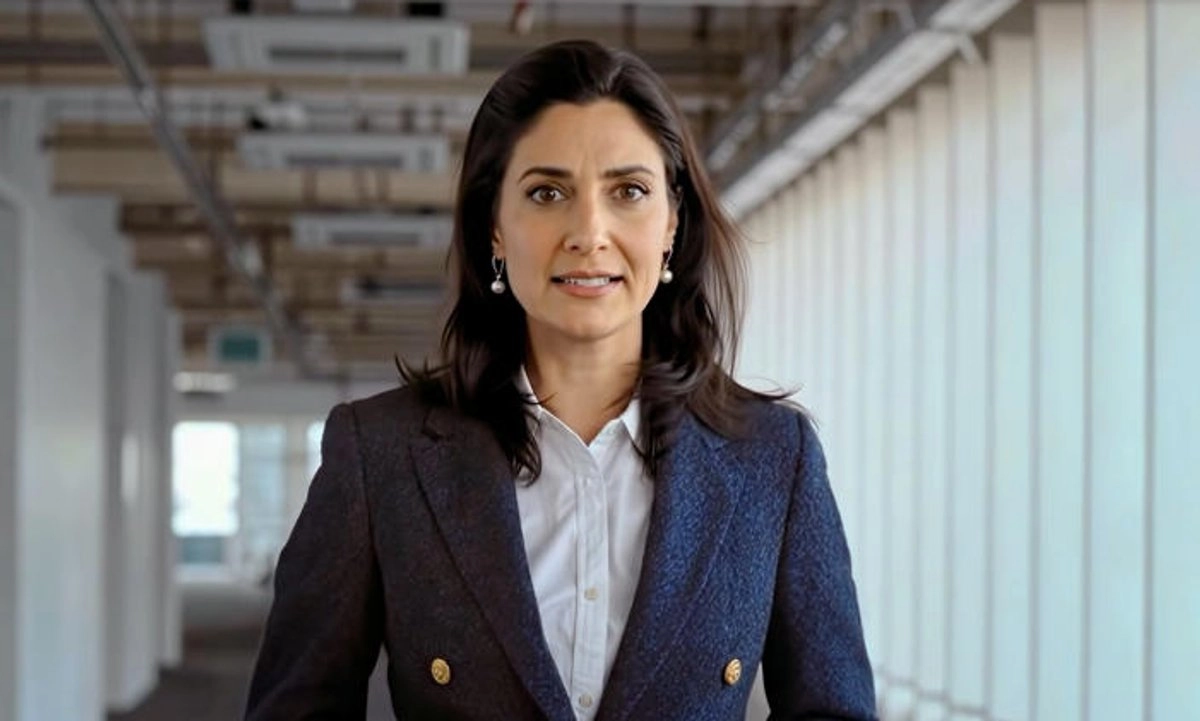 La IA afectará la vida de todos en los próximos años”, declaró la “periodista” Aisha Gaban, quien sólo hasta el final de la emisión dijo: “No existo”.