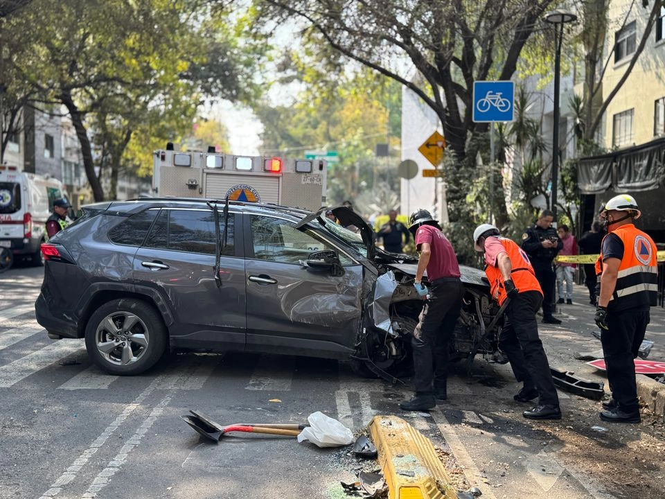 Accidente vehicular en calles de CDMX en imagen de archivo. Foto 