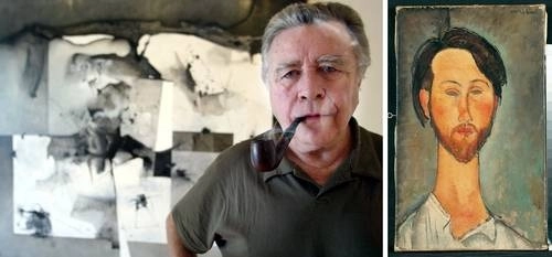 El fallecimiento del artista Manuel Felguérez (sobre estas líneas) a causa del Covid-19 marcó el ámbito artístico nacional este 2020. Los recintos culturales se vieron forzados a reorganizar sus actividades; como la exposición El París de Modigliani, en Bellas Artes, de la cual se muestra Léopold Zborowski, 1916, óleo sobre tela, colección privada. Foto Marco Peláez y Pinacothèque de Paris
