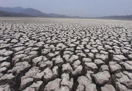 Pescadores señalan que la laguna El Farallón, en Actopan, A 93 kilómetros de Xalapa, pasó  pasó de tener 13 metros de profundidad a sólo 50 centímetros. Foto Eirinet Gómez