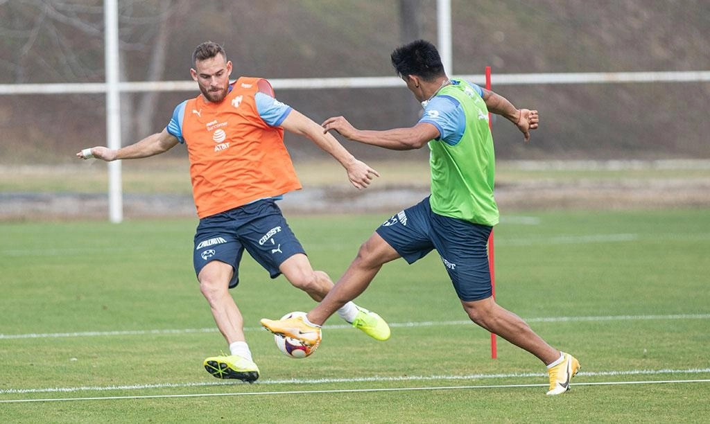 Tras el informe de contagios por Covid-19, Rayados regreso a los entrenamientos bajo estrictas medidas sanitarias. Foto Tomada del Twitter @Rayados
