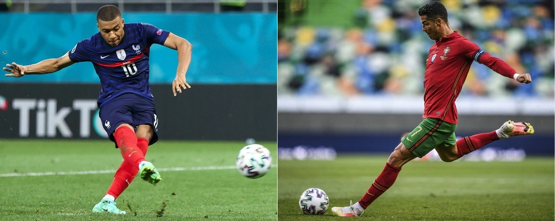 Kylian Mbappé y Cristiano Ronaldo se perfilan para ser los protagonistas en el cierre del mercado de fichajes del futbol europeo. Foto Afp / Archivo