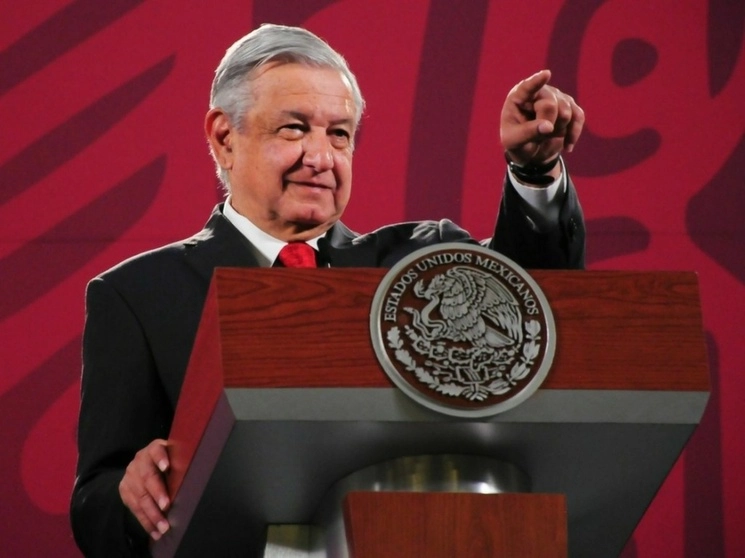 El presidente Andrés Manuel López Obrador durante su conferencia matutina en Palacio Nacional. Foto Cuartoscuro / Archivo
