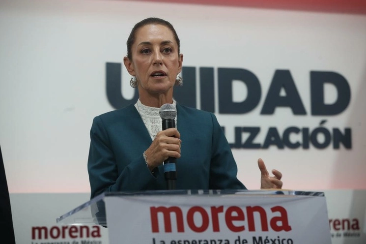 Claudia Sheinbaum ofrece conferencia de prensa en instalaciones de Morena, en la Ciudad de México, el 7 de septiembre de 2023. Foto José Antonio López




