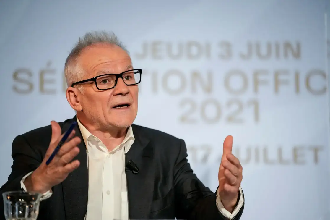 El director del festival Thierry Fremaux, durante una conferencia de prensa en París. Foto Ap / Archivo