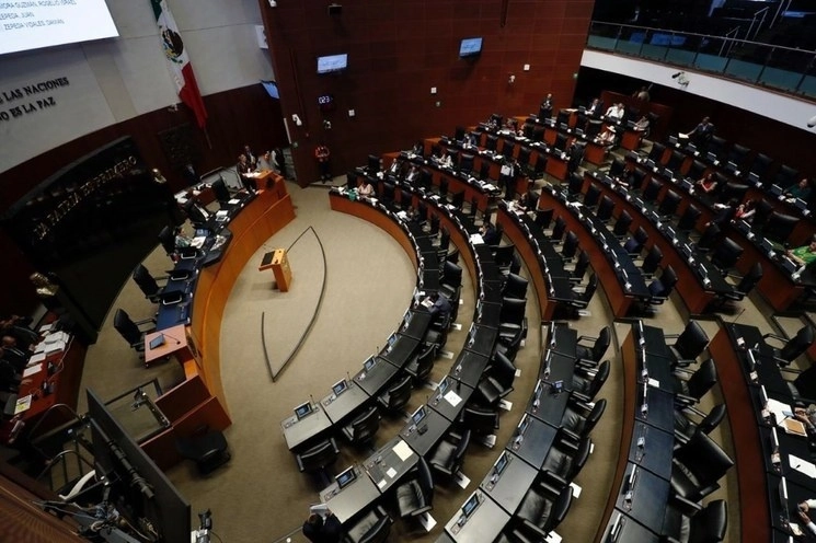 En imagen de archivo, sala de sesiones del Senado de la República. Foto Cristina Rodríguez
