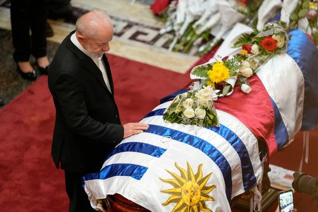 Funerales del ex presidente de Uruguay, José Mújica, considerado un referente en el pensamiento de izquierda de Latinoamérica. Foto 