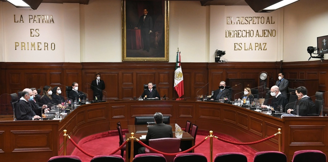 Aspecto de una sesión del pleno de la Corte durante la gestión del saliente Arturo Zaldívar Lelo de Larrea. Foto ‘La Jornada’