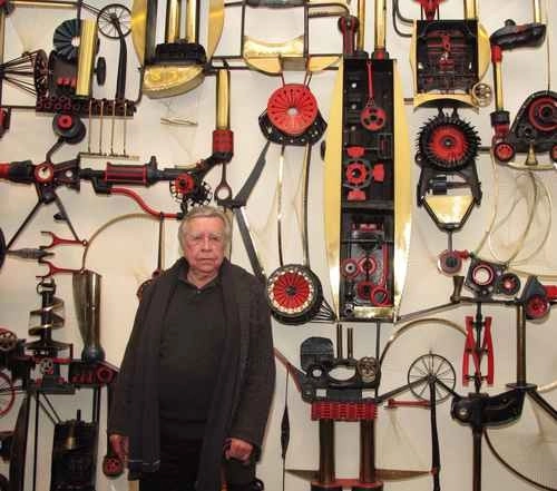 Manuel Felguérez y ‘La invención destructiva’. Foto Roberto García / Archivo