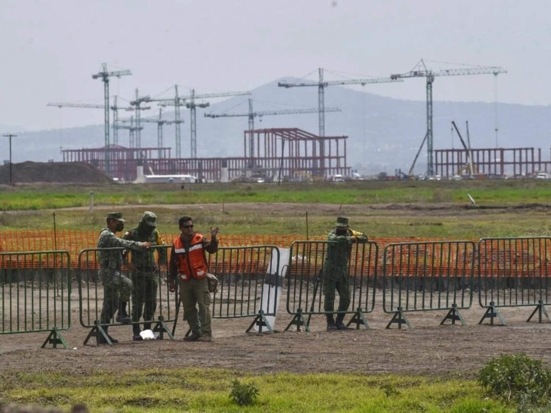 En la zona de construcción del Aeropuerto Internacional Felipe Ángeles, en imagen de archivo. Foto Cuartoscuro