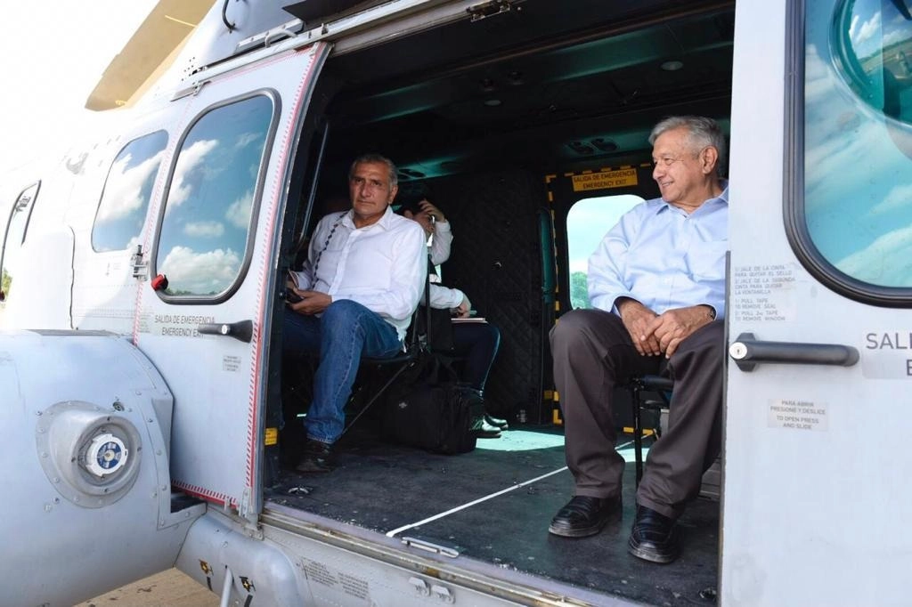 El presidente Andrés Manuel López Obrador y el gobernador de Tabasco, Adán Augusto. Foto cortesía presidencia