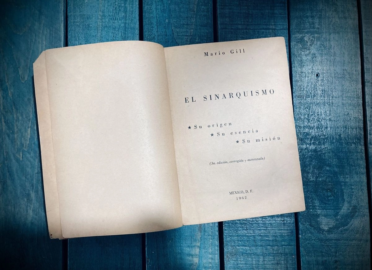 Portada del libro 'Sinarquismo', de Mario Gill. Foto