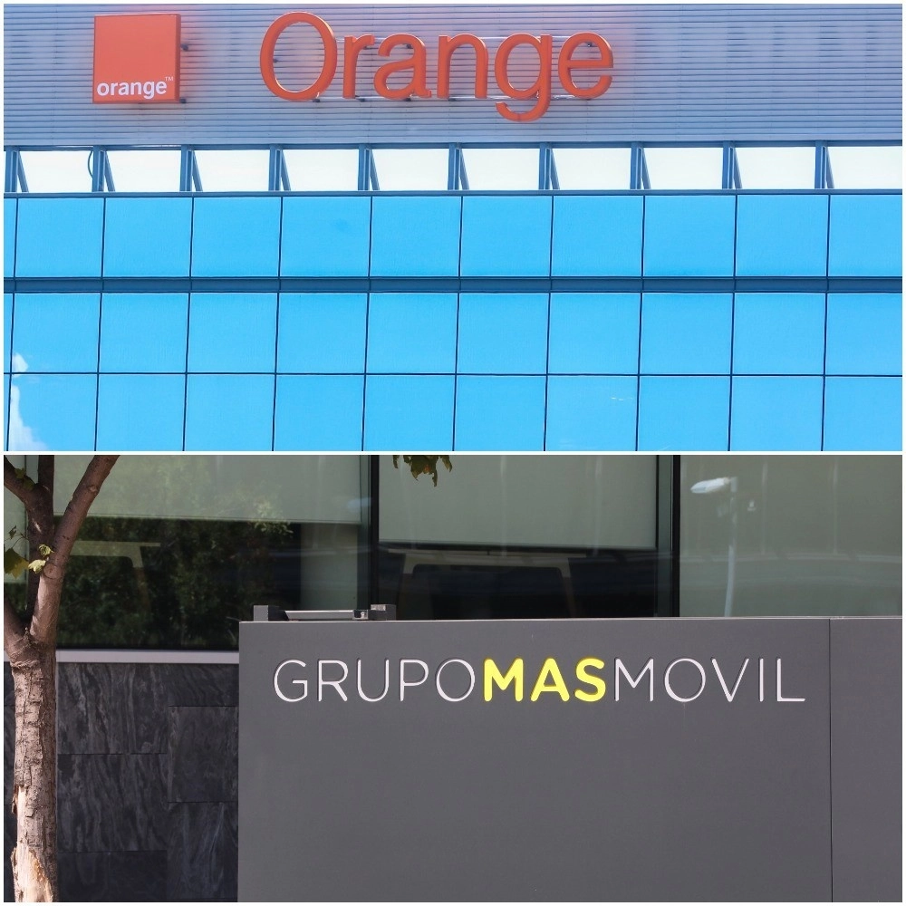 La Comisión Europea aprobó la fusión de las firmas de telefonía Orange y MásMóvil en el mercado español, bajo la condición de venta de espectros de operación a la competidora Digi. Foto Europa Press / Archivo