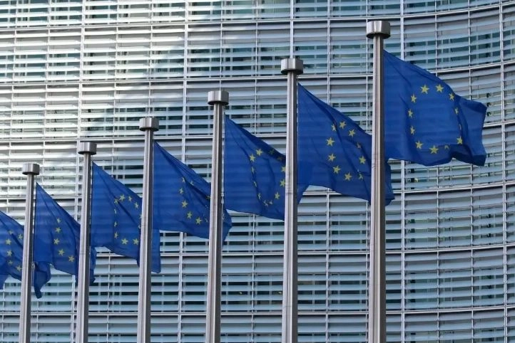Banderas de la Unión Europea, en imagen de archivo. Foto 