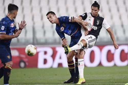 El portugués comienza a recuperar la forma, luego de que había tenido actuaciones deslucidas desde el retorno del futbol en Italia. Foto Ap