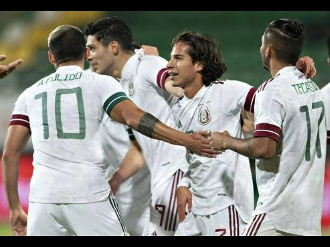 El equipo mexicano felicita a Diego Lainez, quien dijo que su gol "llega en un momento muy bueno, porque lo necesitaba". Foto FMF / Imago7