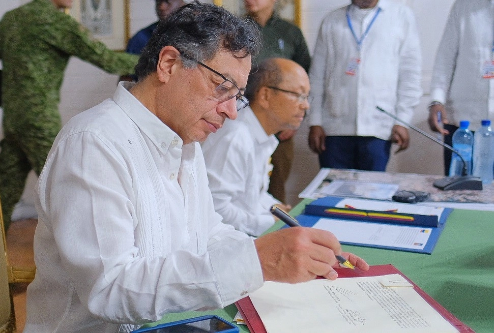 El mandatario colombiano, Gustavo Petro, durante una visita oficial a Haití, el 22 de enero de 2025. Foto Presidencia de Colombia / Europa Press