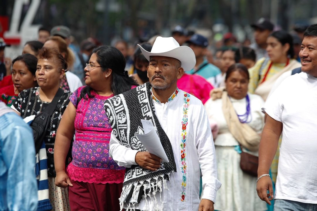 Integrantes del Concejo de Representantes de Comunidades Indígenas y Afromexicanas Residentes en la CDMX en imagen de archivo. Foto
