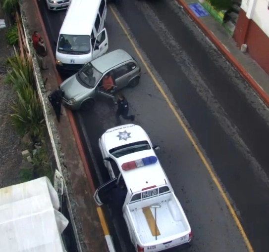 Captura de vídeo de la dirección de Seguridad pública de Huixquilucan.

