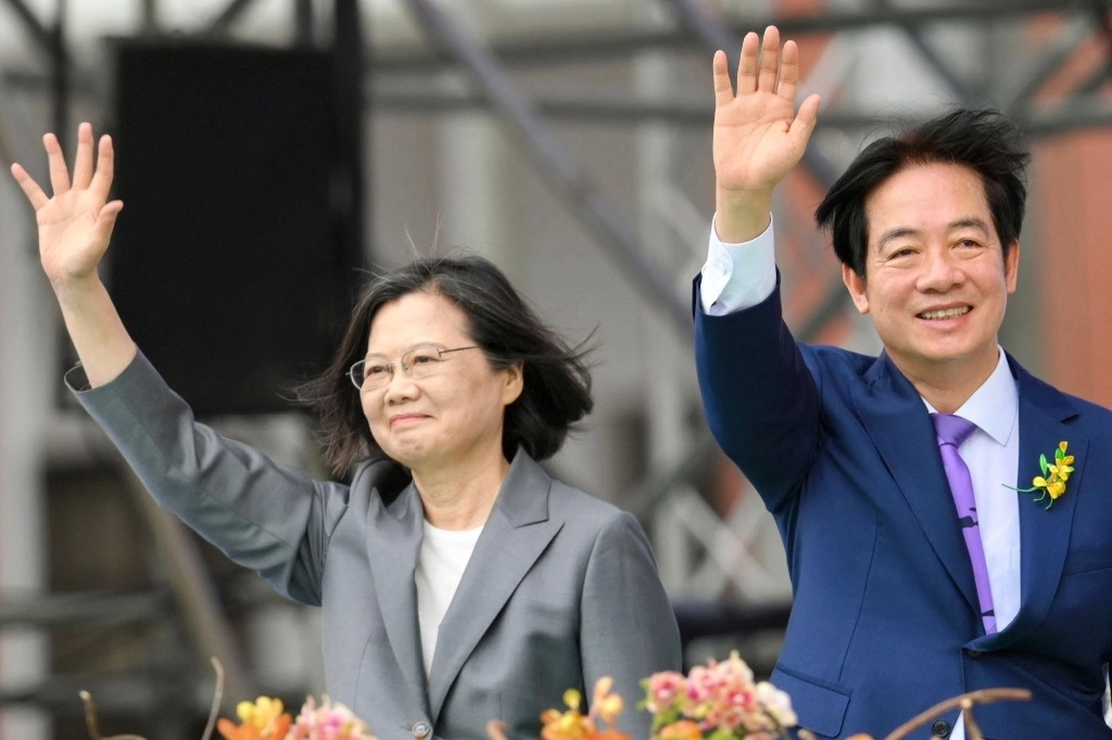 Taiwán invistió el lunes a Lai Ching-te como nuevo presidente en una ceremonia a la que asistieron decenas de delegaciones extranjeras. Foto Afp