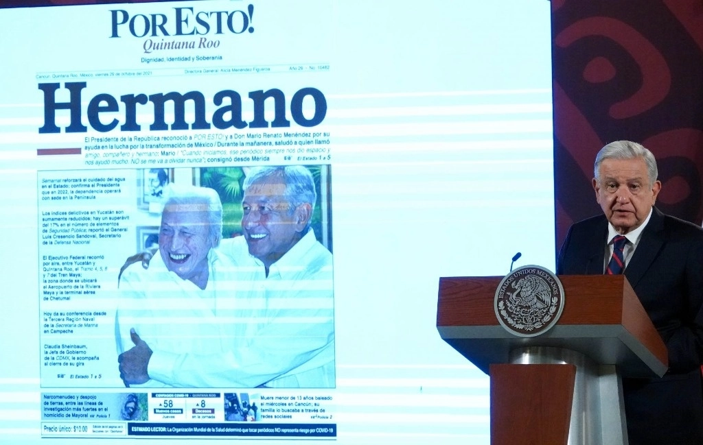El presidente Andrés Manuel López Obrador durante su conferencia matutina en Palacio Nacional, en la Ciudad de México, el 16 de abril de 2024. Foto Cuartoscuro