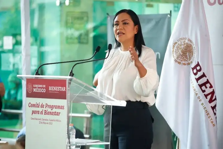 La secretaria del Bienestar, Ariadna Montiel. Foto Cristina Rodríguez / Archivo
