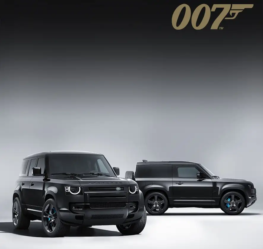 Nuevo Land Rover Defender V8 Bond Edition creado por Land Rover SV Bespoke para celebrar el papel del Defender en la vigésima quinta película de James Bond, “Sin Tiempo para Morir” (No Time To Die). 
Fotos. Cortesía Jaguar Land Rover de México.
