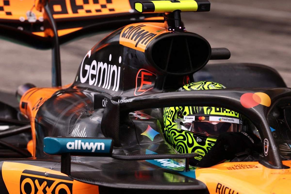 Lando Norris dominó los ensayos, la carrera esprint y la clasificación del GP de Brasil. Foto 