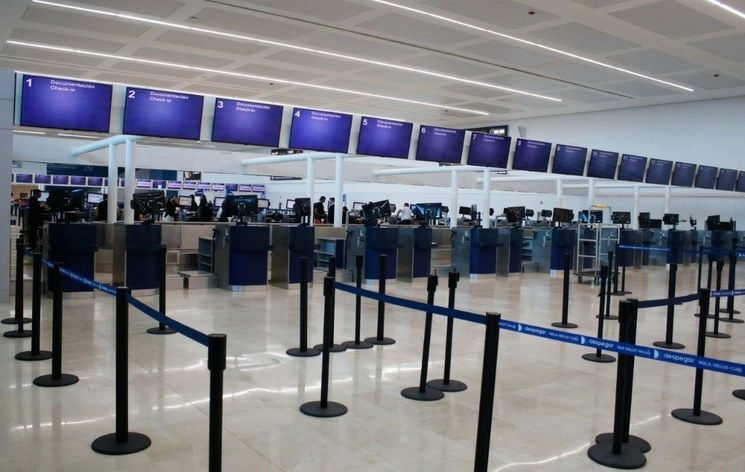 El Aeropuerto Internacional de Cancún, en imagen de marzo pasado. Foto Cuartoscuro
