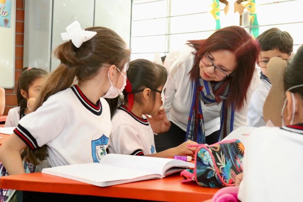 La secretaria de Educación Pública, Leticia Ramírez Amaya durante una visita de trabajo en Morelos. Foto SEP
