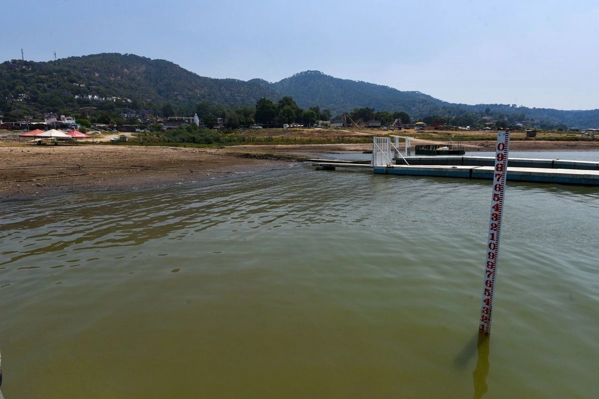 Informó la Conagua que la presa Valle de Bravo, embalse del Sistema Cutzamala, registra 301.34 millones de metros cúbicos, el 76.4 por ciento de su capacidad. Foto 