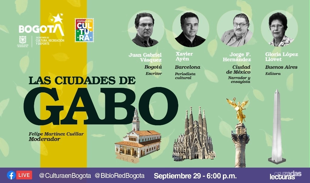 El recorrido virtual por las cuatro ciudades significativas de García Márquez fue organizado por la Secretaría de Cultura de Bogotá. Foto @CulturaenBta