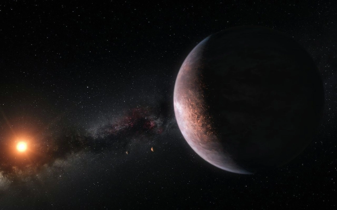 Recreación artística que muestra varios de los planetas que orbitan la estrella enana roja ultrafría Trappist-1. Foto Europa Press 