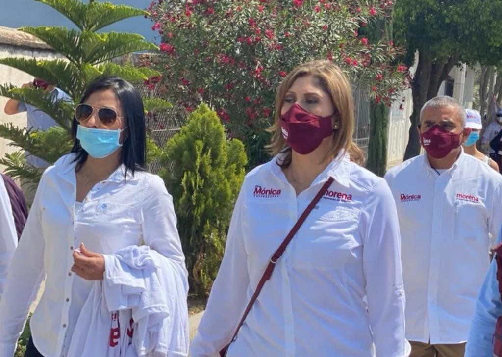 Mónica Rangel, candidata de Morena a la gubernatura de San Luis Potosí realizó gira por Río Verde.
