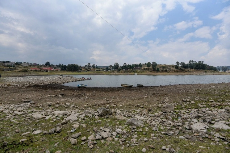 Presa de Villa Victoria, que forma parte del Sistema Cutzamala. Foto Cuartoscuro / Archivo