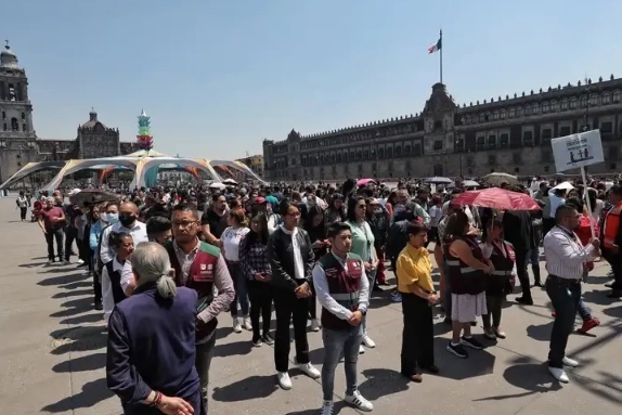 Simulacro nacional realizado en la Ciudad de México, el 19 de abril de 2023. 