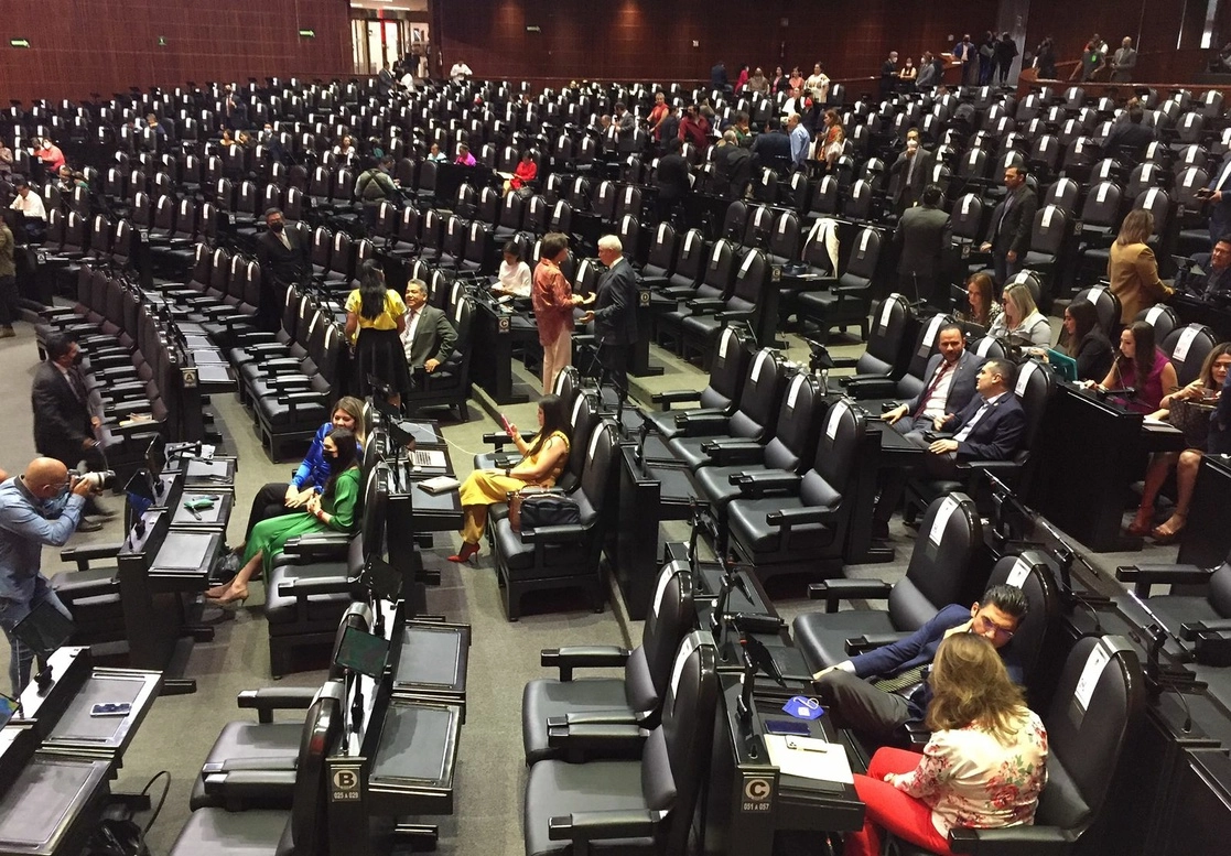 Sesión en la Cámara de Diputados, en la Ciudad de México, el siete de abril de 2022. Foto Cristina Rodríguez



